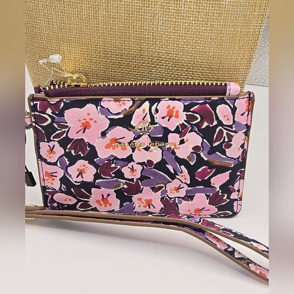 Nanette Lepore Floral Card Holder Wristlet - Picture 3 of 9